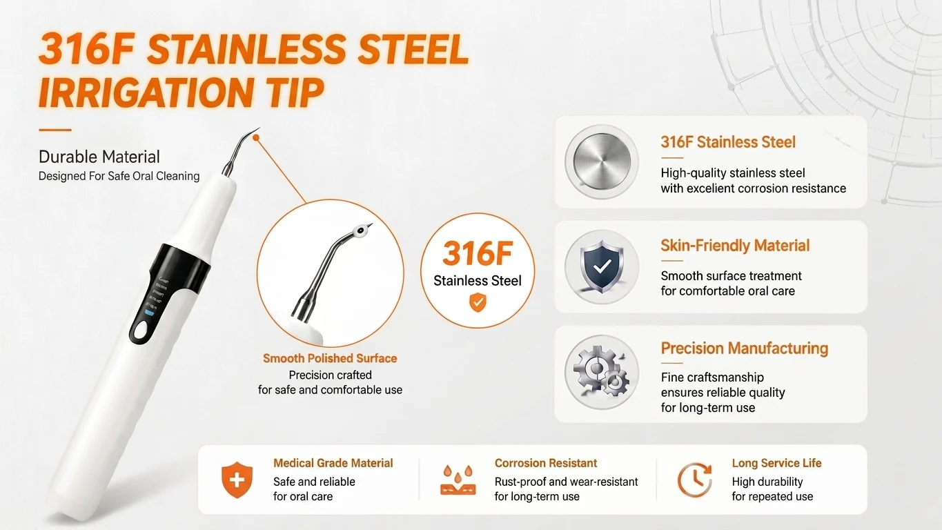 316F Stainless Steel Cleaning Tip