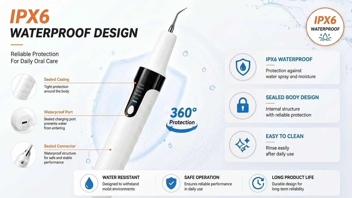 IPX6 Waterproof Design