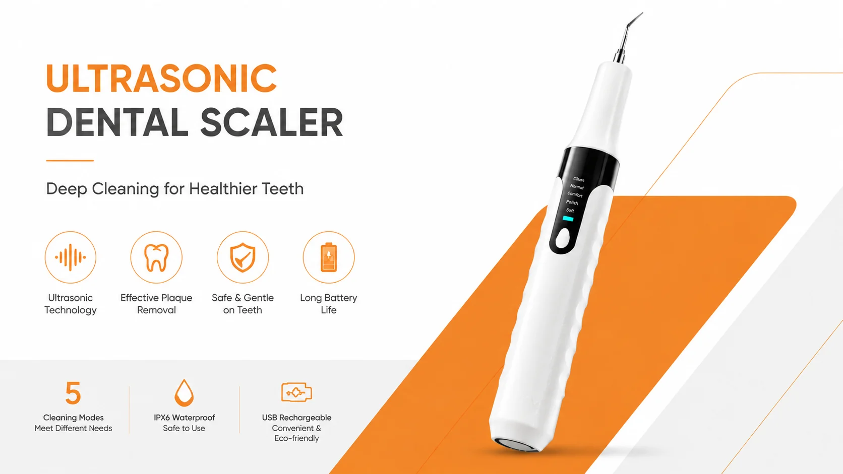 Portable Ultrasonic Dental Cleaner