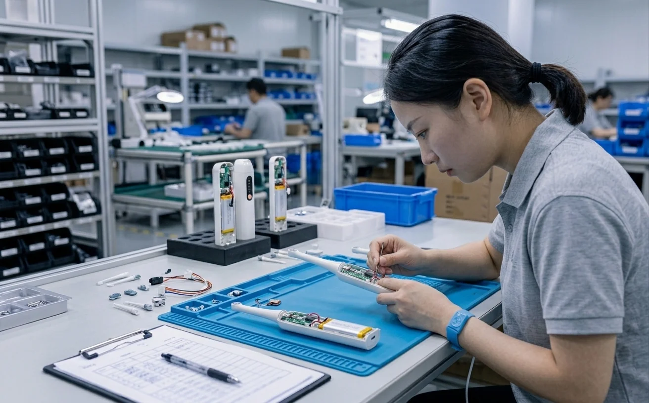 Every raw material is checked before it touches the line.